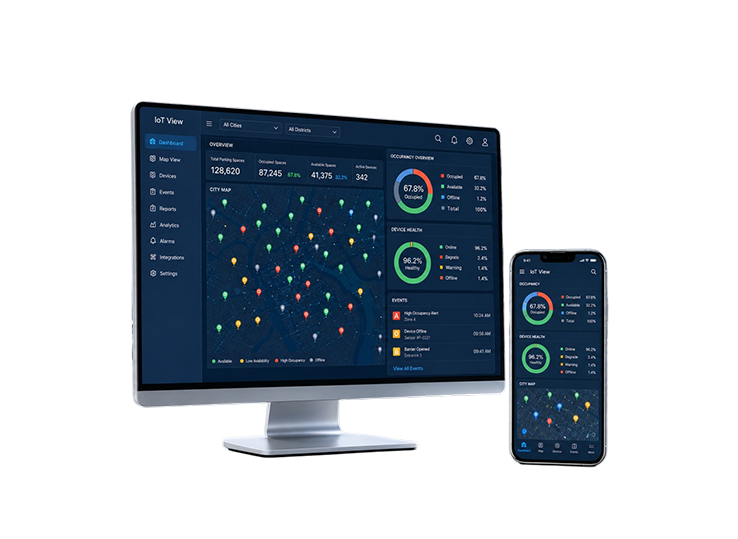 IoT View SMART PARKING AIoT MANAGEMENT PLATFORM