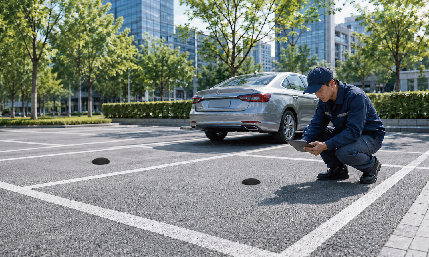 NHR parking product installation view